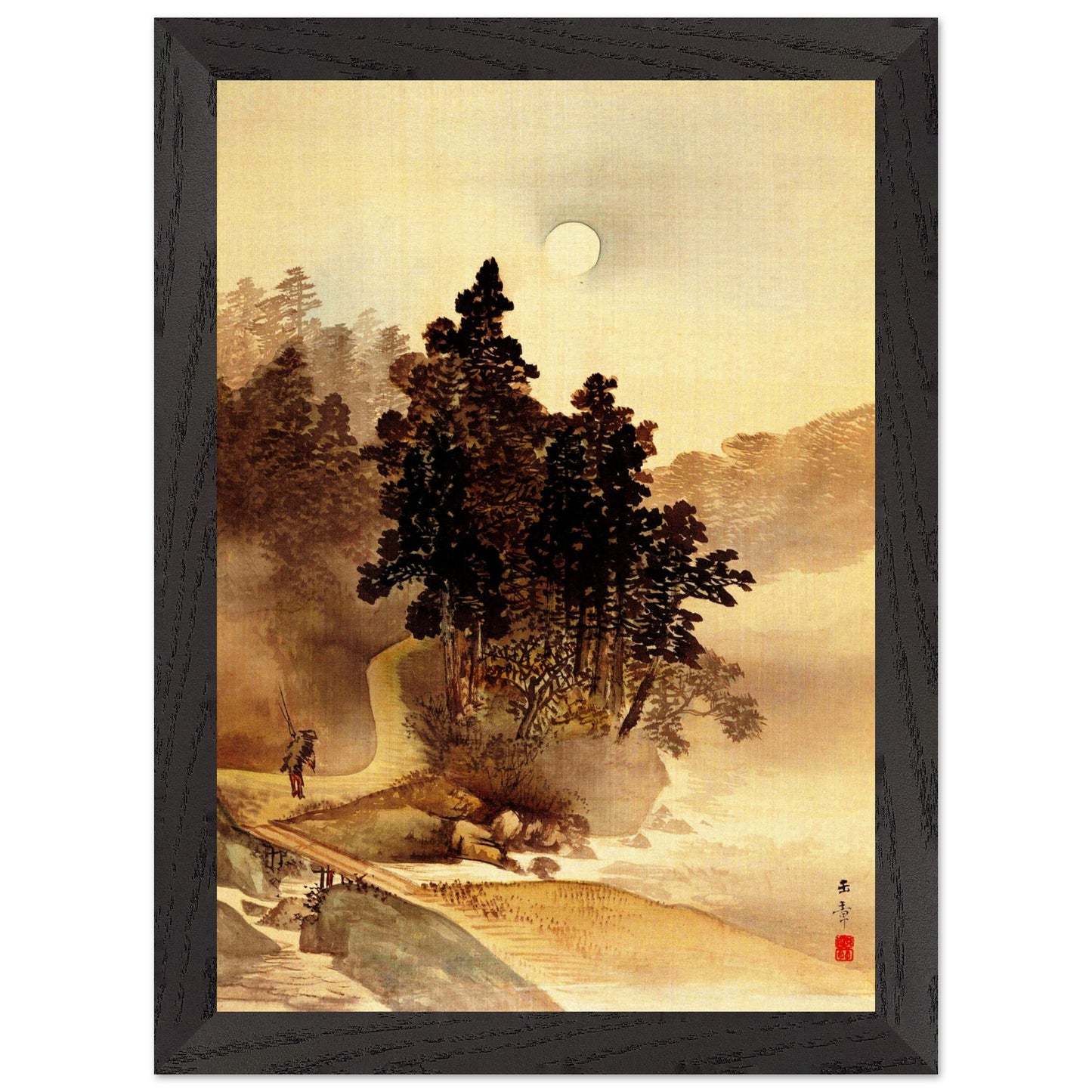 Reisen bei Mondschein (Kawabata Gyokushō)