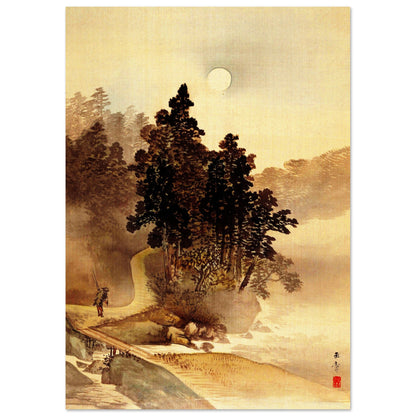 Reisen bei Mondschein (Kawabata Gyokushō)