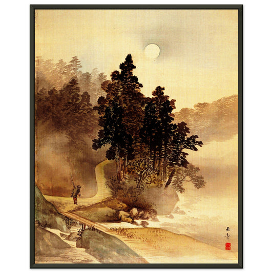 Reisen bei Mondschein (Kawabata Gyokushō)